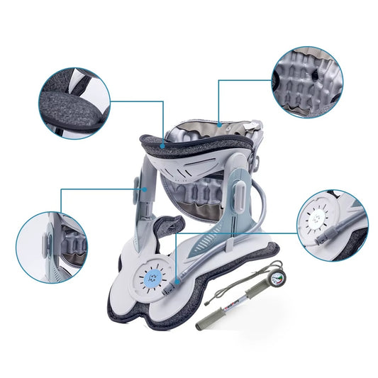 Chiropractic Posture Corrector Neck Cervical Traction Shoulder Relaxer For Tension Release